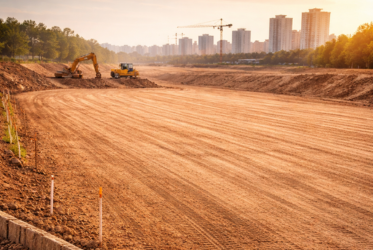 Área preparada após serviço de demolição e limpeza de terreno